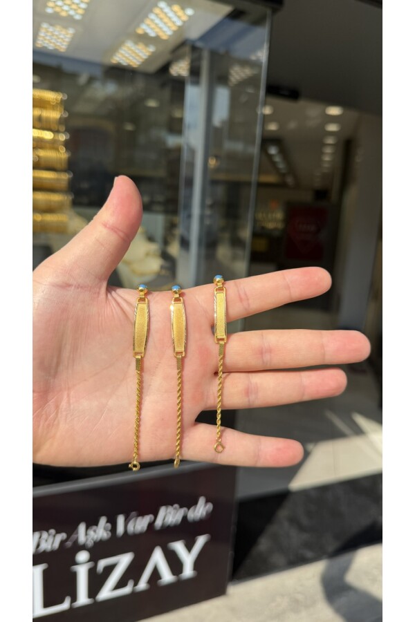 8 ayar ince  bebek bileklik